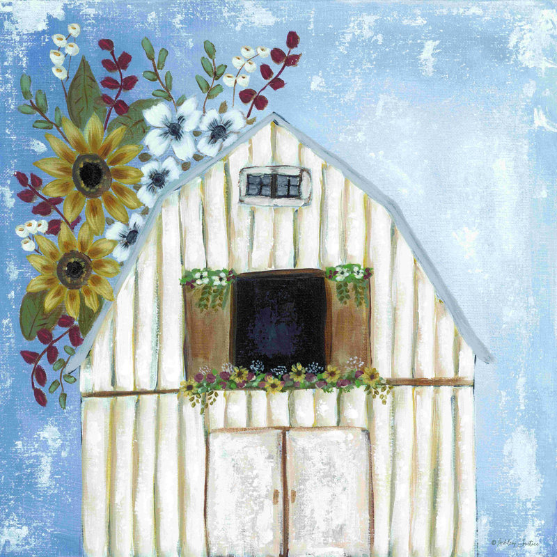 Rustic Memories - Peinture, H 30 po x l 30 po, No, Toile encadrée noyer flottant