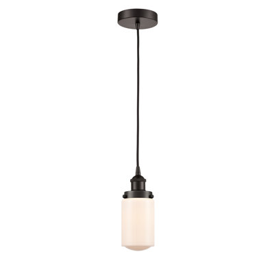 Luminaire suspendu cylindrique à 1 lumière Saroyan