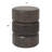Round Ribbed Mango Wood Side Table