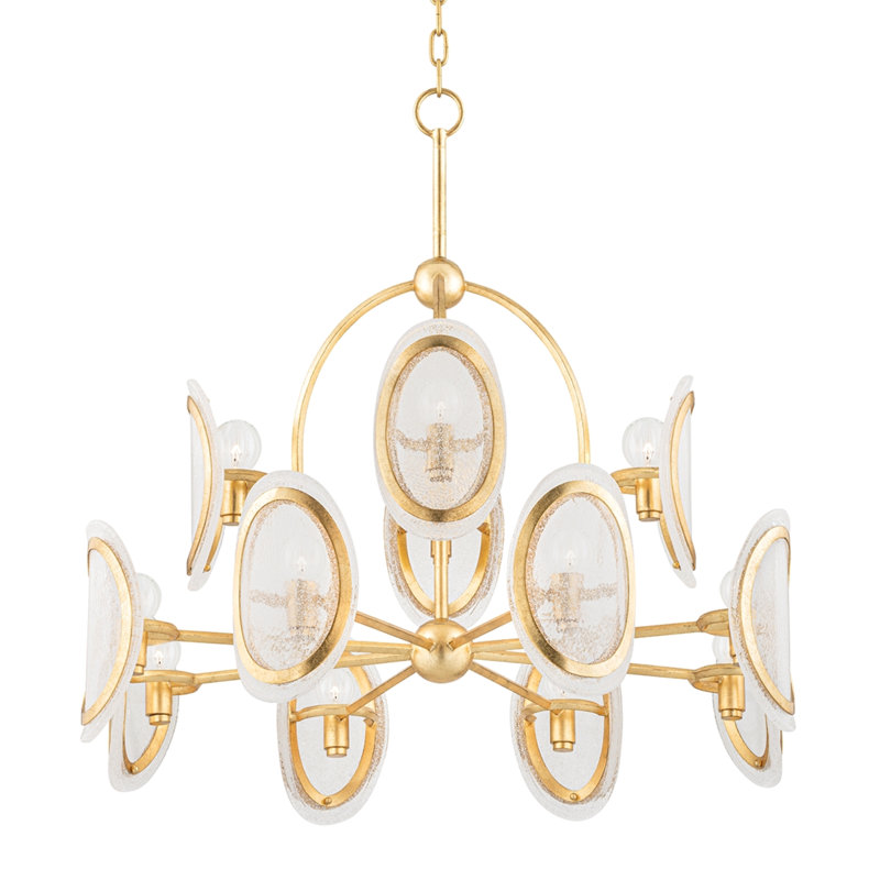 Lustre géométrique unique à 12 lumières Danes