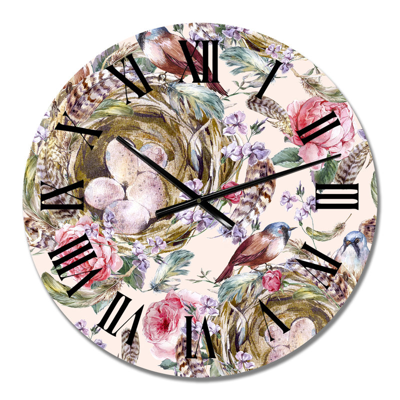 Horloge murale à motif rétro, Petit