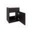 Lavabo de salle de bain Sutcliffe, noir-1546149602