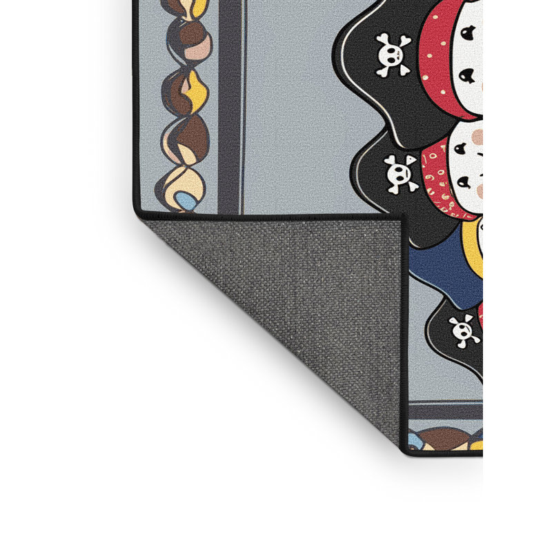 Tapis pour enfants Sunside Sails Pirates, Rectangle de 5 pi x 8 pi