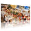 Ensemble de 3 tableaux sur toile représentant une scène de table de Noël-1466319405