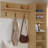 Porto Entryway Wall-Mounted Coat Rack with Storage Tower and Shoe Storage Bench-2036024355