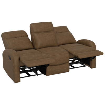 brown reclining sofa