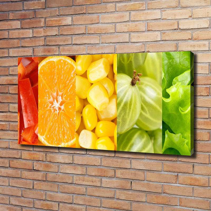 Fruits And Vegetables - Wrapped Canvas Print