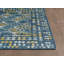 Tapis performance tissé à la machine Dahlia - bleu - 5 pi 3 po x 7 pi-100068555