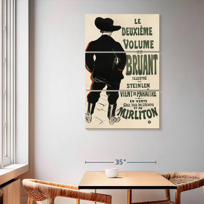 Leisha The Second Volume By Bruant 1893, 65" H x 42" W