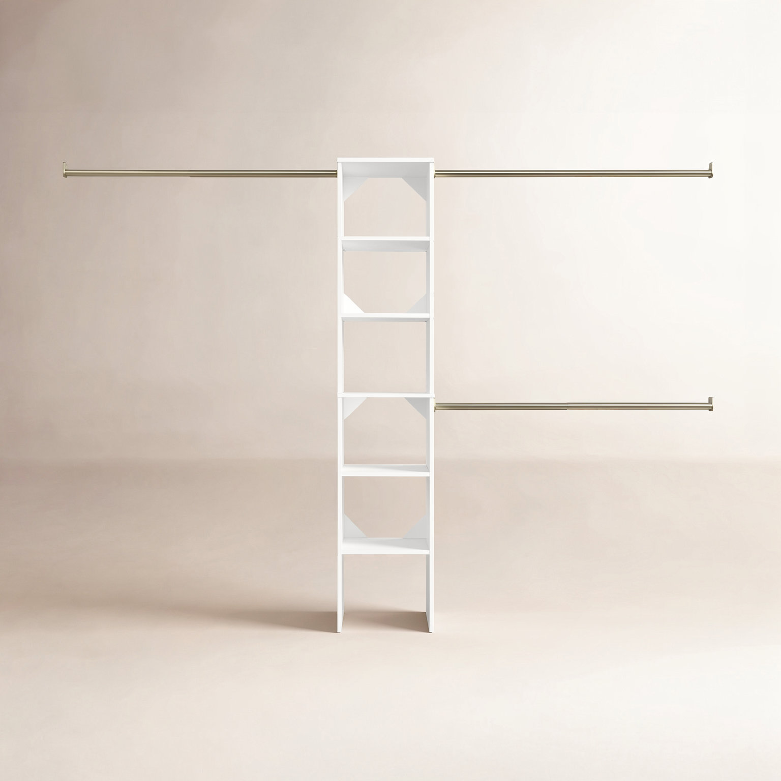 SuiteSymphony Closet System Starter Kit, Pure White/White
