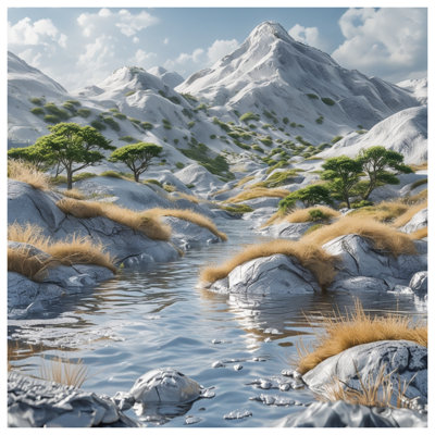 Housses de couette Snowy Mountain Landscape