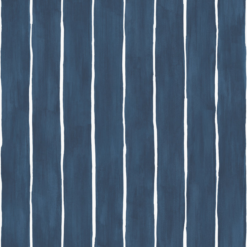 Marquee Striped Wallpaper Roll, Ink