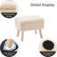Petit tabouret d'appoint avec repose-pieds en bois-1303797757