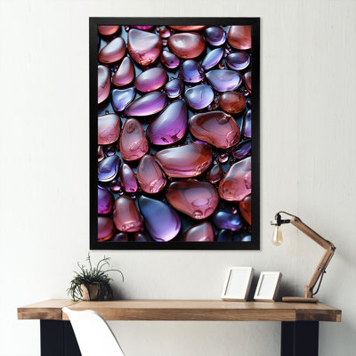 Zen, améthyste mauve 2 - art mural pierre spirituelle