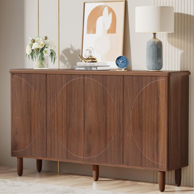 Buffet 59,74 "moderne rustique brun avec rangement