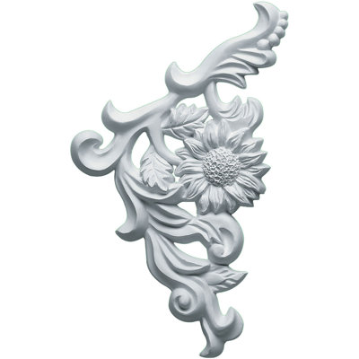 Colton 7.88'' H x 7.88'' W x 0.75'' D Urethane Onlay Scroll