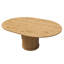 Table de salle à manger extensible ovale avec rangement à 2 niveaux-2064249738