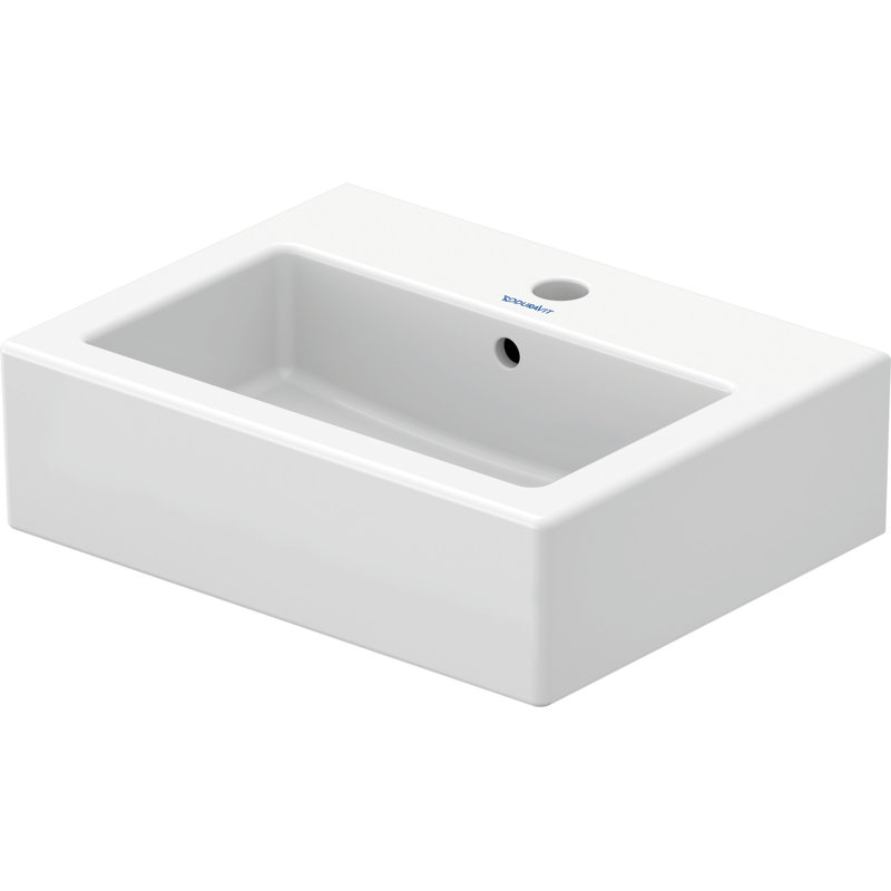 Lavabo de salle de bain vasque rectangulaire en céramique avec trop-plein Duravit Vero, Oui, Simple