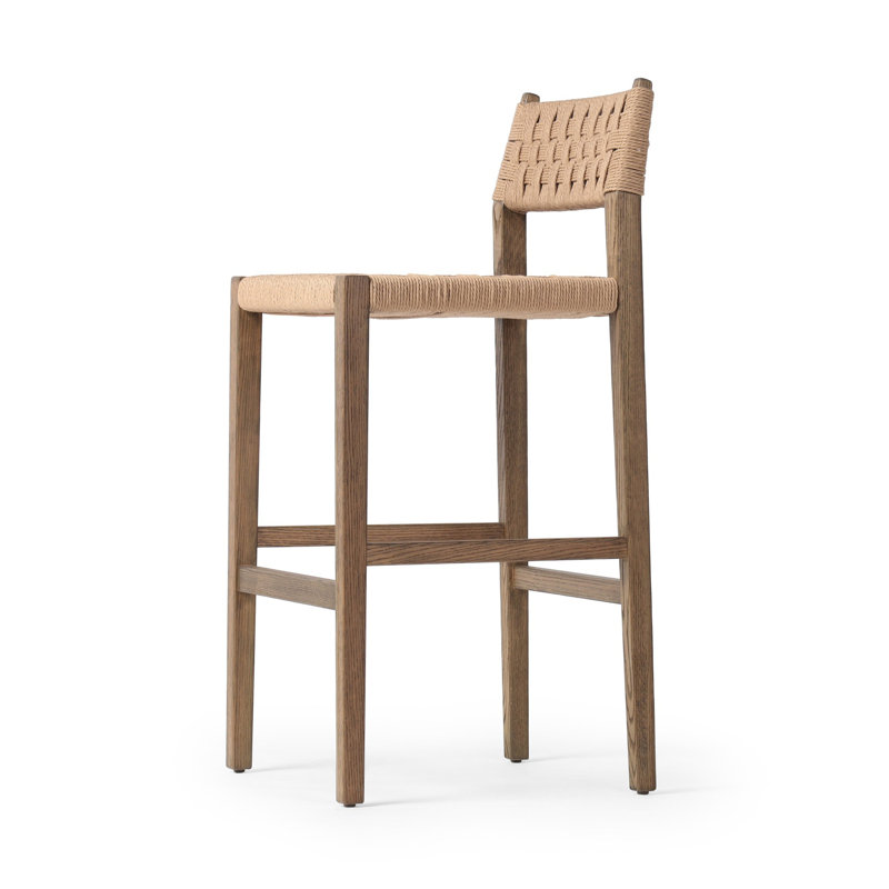 Hamlin Stool-Double Twisted Paper Cord, Bar Stool (30" Seat Height)