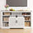 Unfinished Entertainment Center for TVs up to 70" with Fireplace Included