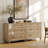3 Piece Bedroom Set - Includes Mid Century 5 Drawer Dresser, Set Of 2 Bedside Tables With 3 Drawers, 3 Piece Dresser And Nightstand Sets-876341811