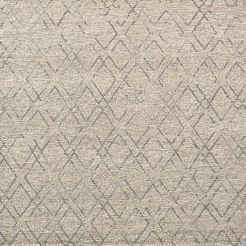 Tapis beige à motif géométrique Menguc, Carré 5 pi
