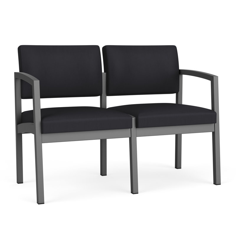 Structure en métal 2 places Lenox, Gris anthracite, Noir Patriot Plus - nettoyez le vinyle avec un lin
