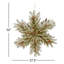 The Holiday Aisle® 32 in. Dunhill Fir Double-Sided Flocked Snowflake with LED Lights
