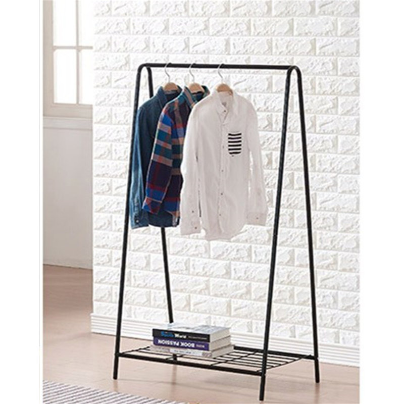 Latela Iron Freestanding Coat Rack, Black