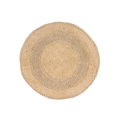 Plush Cotton Round shape bath Rug