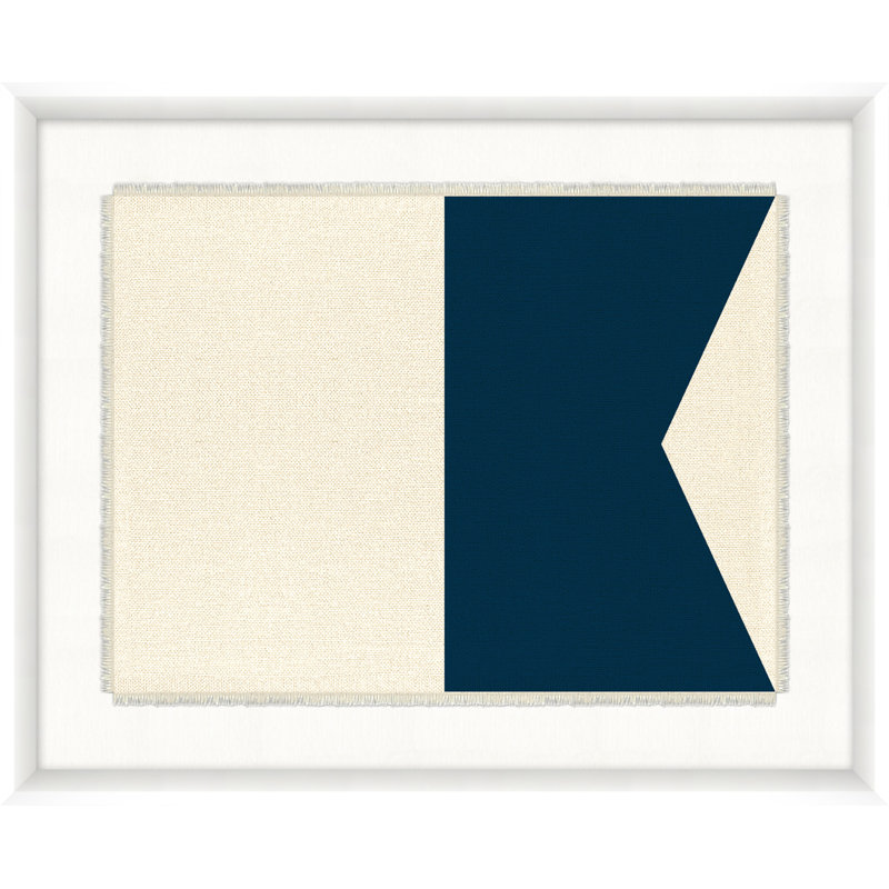 Nautical Flag Textile A Print by Nathan Turner