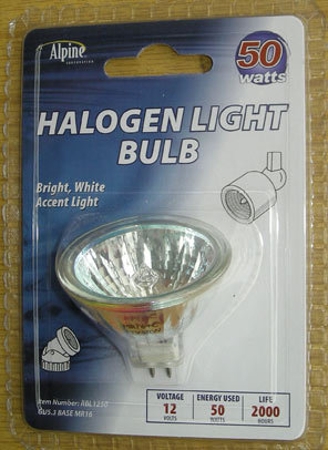 Ampoule halogène gu4/bi-broche, 10W