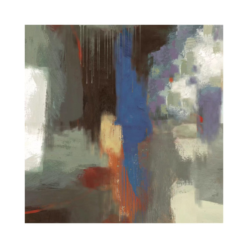 Blue Abstract by PI Studio - Wrapped Canvas Painting, 30.48 cm H x 30.48 cm W