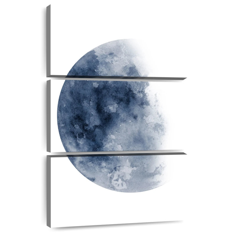 Lune bleue d'Oberle décroissant n ° 1, H 50 po x l 32 po