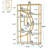 Spacious Etagere, Freestanding Display Shelf, Bookcase With Durable Metal Frame And Abundant Storage