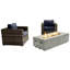 Ensemble de conversation pour 2 personnes avec foyer et coussins Sunbrella Darrione-103730679