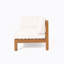 BANC D'ANGLE GAUCHE EN X