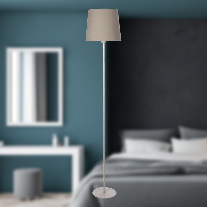 Mieshia Column Floor Lamp, Gray