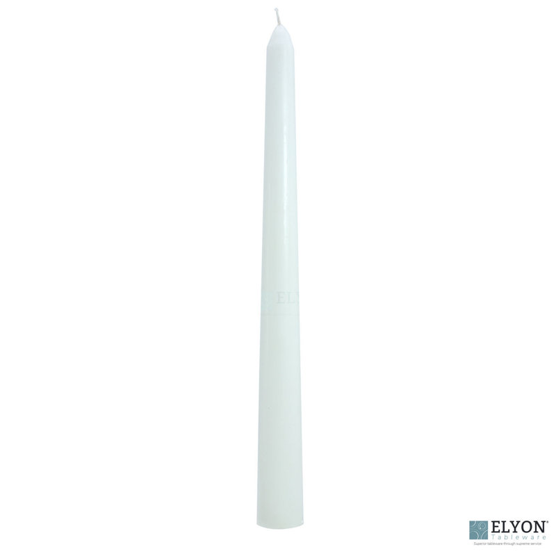 50 Piece Unscented Taper Candle Set, White