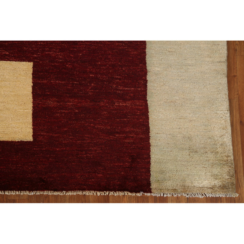 Tapis moderne teint à la main Gabbeh 6 x 8