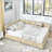 Comfortable Upholstered Sofa Bed Frame with Tufted Backrest and Armrests for Versatile Use-2098804006-2098804012