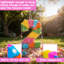 Fax Potato - Pinatas Number 4 Cardboard Pinata, Stick and Blindfold Set - W35cm x D7.5cm x H50cm - Multi