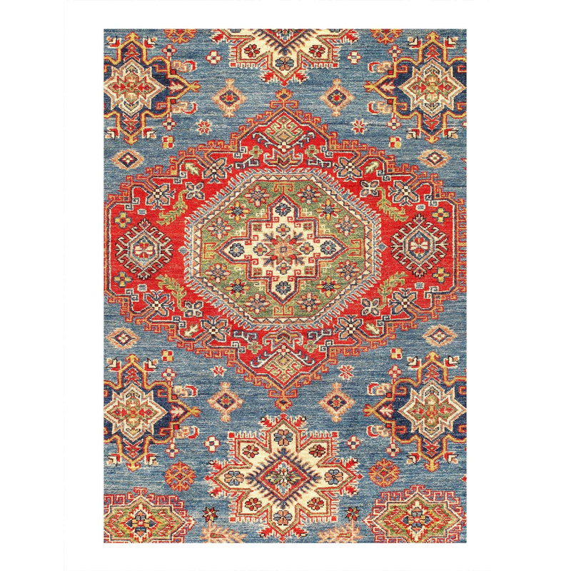 Oriental Area Rug in Light Blue