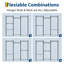 Porte-vêtements robuste avec capacité de 1631 lb, tablettes réglables et tringles de suspension