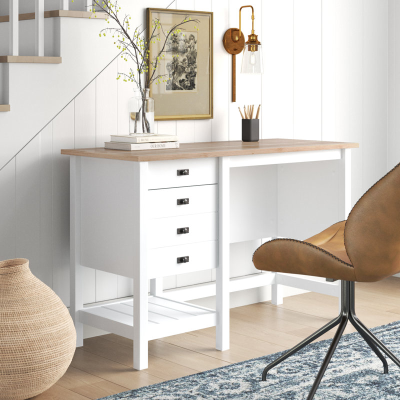 Writing Desk, Lintel Oak/Glacier White