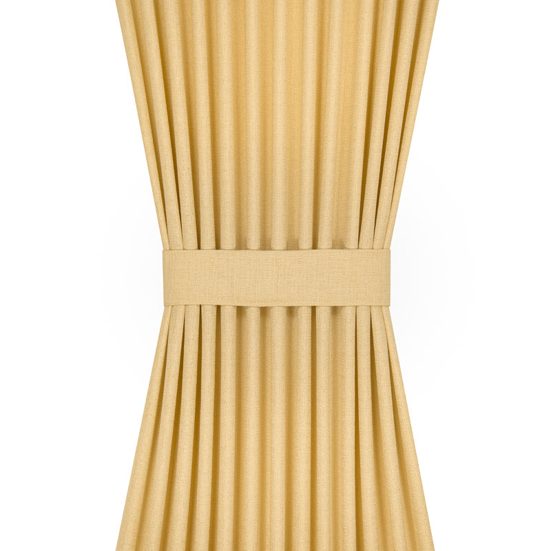 Panneau de rideau simple Lamesa, Brun clair, L 25 po x L 40 po