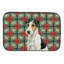 Tapis de vaisselle Smooth Fox Terrier Christmas PoinsettIas