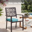 Coussin de siège d'extérieur carré imperméable pour meubles de patio, 17 x 16, ensemble de 2-341563913-361481771-361481775