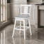 Ensemble de 2 chaises à hauteur de comptoir Alma, pivotantes, similicuir, bois-101190977-101190976