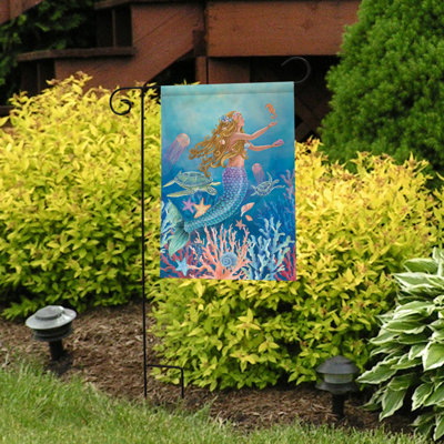 Drapeau de jardin d'été sirène